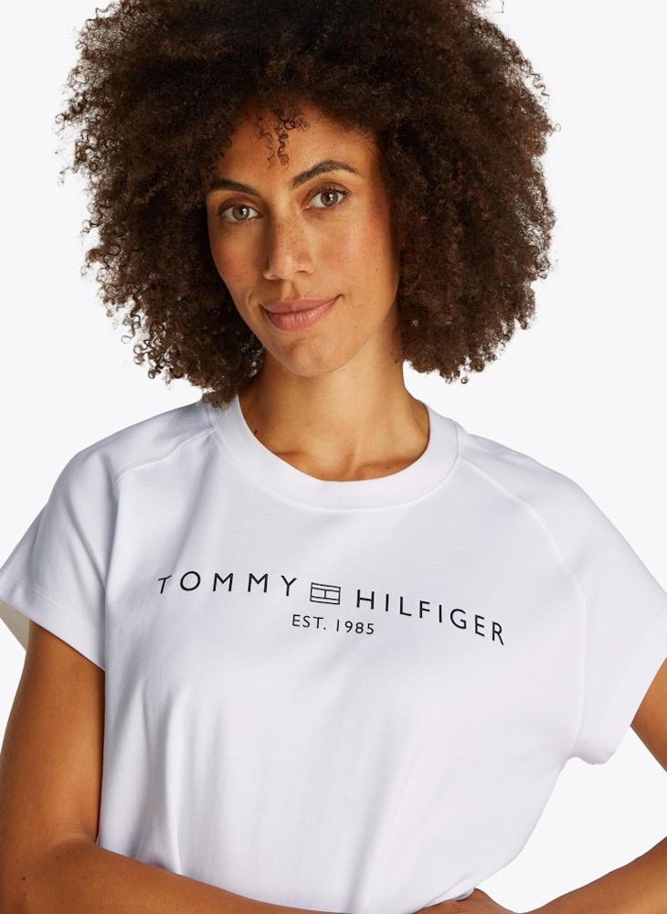 تومي هيلفيغر تيشيرت بياقة دائرية برسومات - Image 1